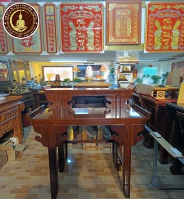bàn thờ gỗ bạch dương 2 cấp-1m07