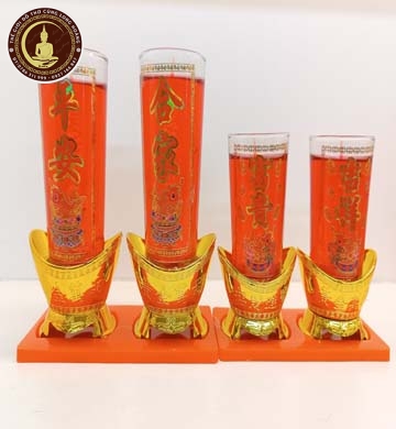 Đèn Ly Đỏ Cục Vàng