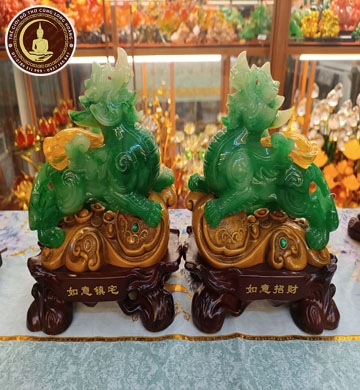 Tỳ Hưu Xanh Đế Gỗ