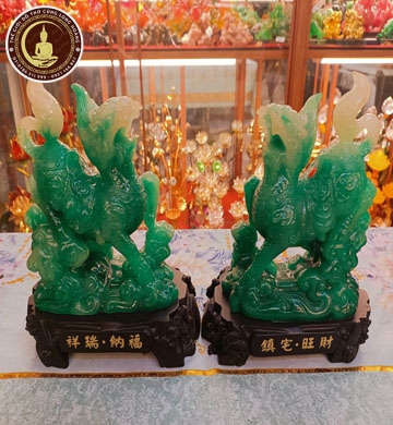 Tỳ Hưu Xanh Đế Gỗ