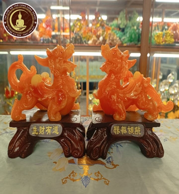Tỳ Hưu Cam  Đế Gỗ