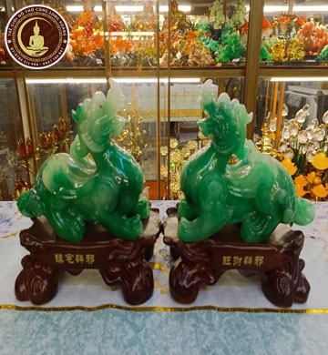 Tỳ Hưu Xanh Đế Gỗ