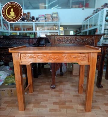 bàn thờ gỗ xoan 1 cấp-1m07